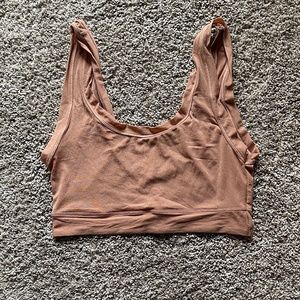 Skims Summer Mesh Scoop Bralette Sienna Size XL NEW